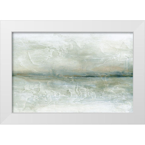 Voyage White Modern Wood Framed Art Print by Fontaine, Stephane