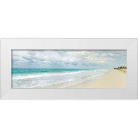 Vacation Time White Modern Wood Framed Art Print by Frank, Assaf