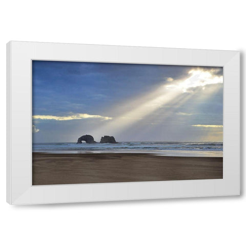 A Break of Sunshine White Modern Wood Framed Art Print by Frates, Dennis