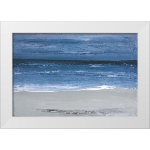 Ocean White Modern Wood Framed Art Print by Gold, Caroline