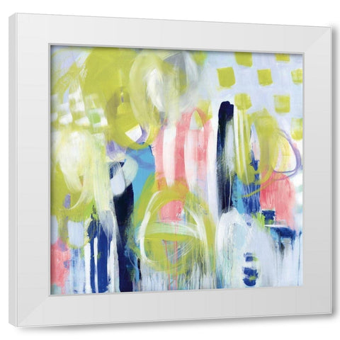 Hiding Things Inside White Modern Wood Framed Art Print by Hawkins, Julie