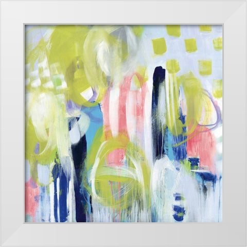 Hiding Things Inside White Modern Wood Framed Art Print by Hawkins, Julie