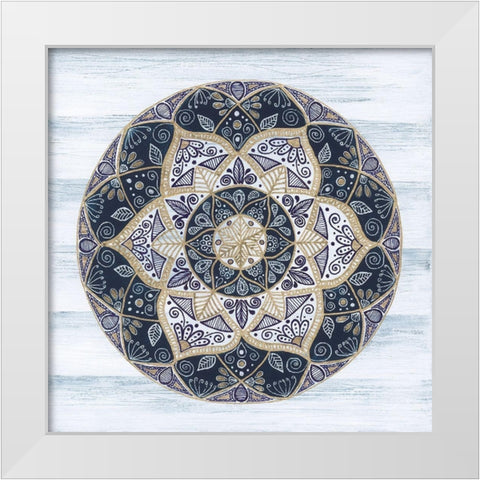 Coastal Mandala I White Modern Wood Framed Art Print by St. Amant, Yvette