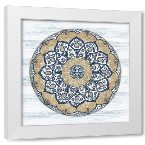 Coastal Mandala II White Modern Wood Framed Art Print by St. Amant, Yvette