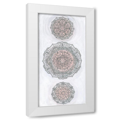 Elegant Emboss I White Modern Wood Framed Art Print by St.Amant, Yvette