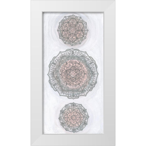 Elegant Emboss I White Modern Wood Framed Art Print by St.Amant, Yvette