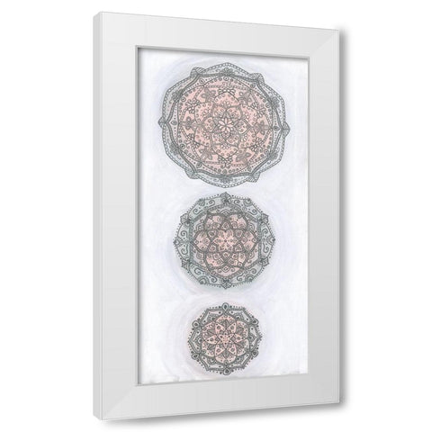 Elegant Emboss II White Modern Wood Framed Art Print by St.Amant, Yvette