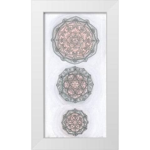 Elegant Emboss II White Modern Wood Framed Art Print by St.Amant, Yvette