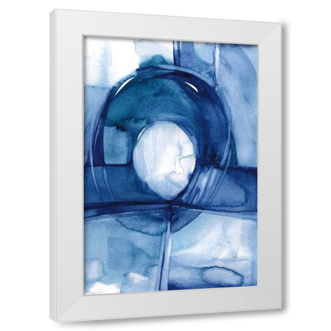 Moving Rhythm White Modern Wood Framed Art Print by Stanion, Kathy Morton