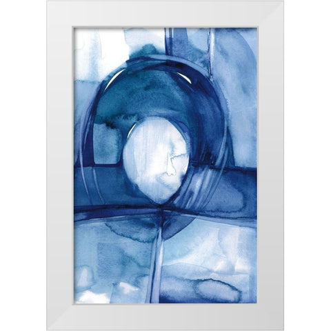 Moving Rhythm White Modern Wood Framed Art Print by Stanion, Kathy Morton