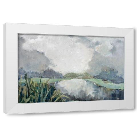 Passage White Modern Wood Framed Art Print by Buckley, Mary