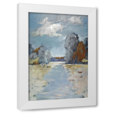 Riverdale White Modern Wood Framed Art Print by Buckley, Mary