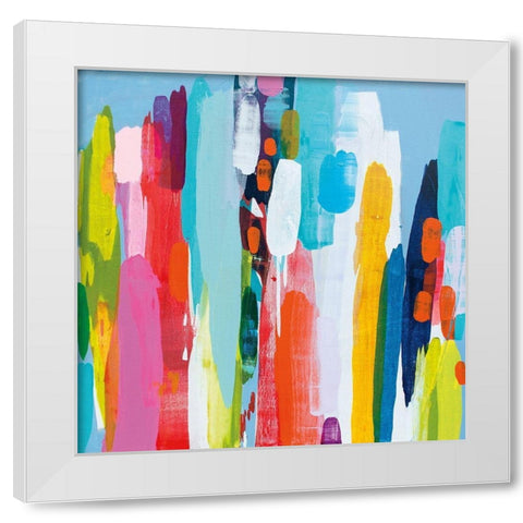 Getting Close White Modern Wood Framed Art Print by Desjardins, Claire