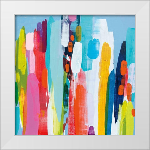 Getting Close White Modern Wood Framed Art Print by Desjardins, Claire