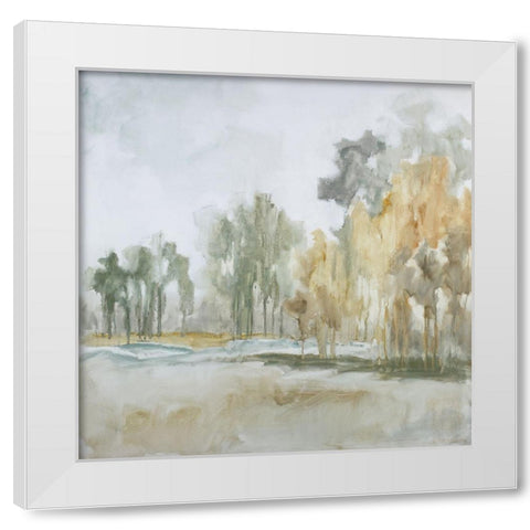 Meadows White Modern Wood Framed Art Print by Ellens, Jacqueline