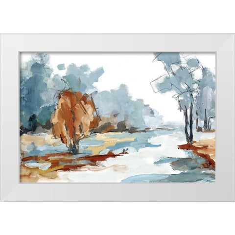 Backroads VI White Modern Wood Framed Art Print by Ellens, Jacqueline