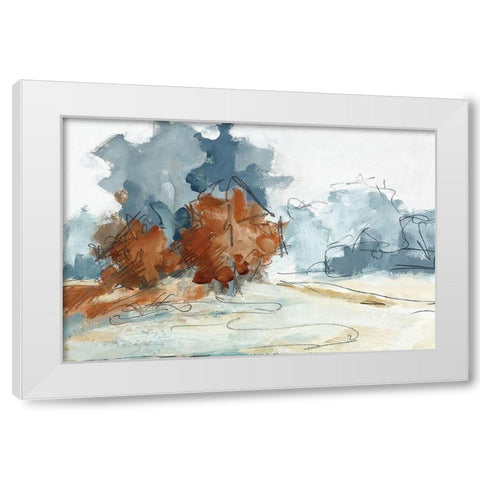Backroads V White Modern Wood Framed Art Print by Ellens, Jacqueline