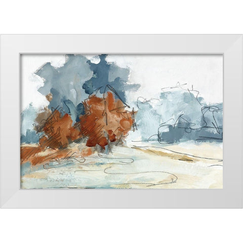 Backroads V White Modern Wood Framed Art Print by Ellens, Jacqueline