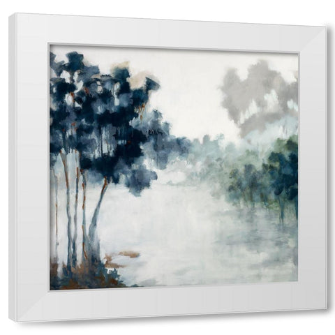 Soft Winter Light White Modern Wood Framed Art Print by Ellens, Jacqueline