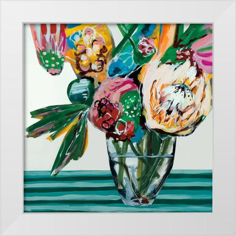 A Rare Perfume White Modern Wood Framed Art Print by Fitzsimmons, A.