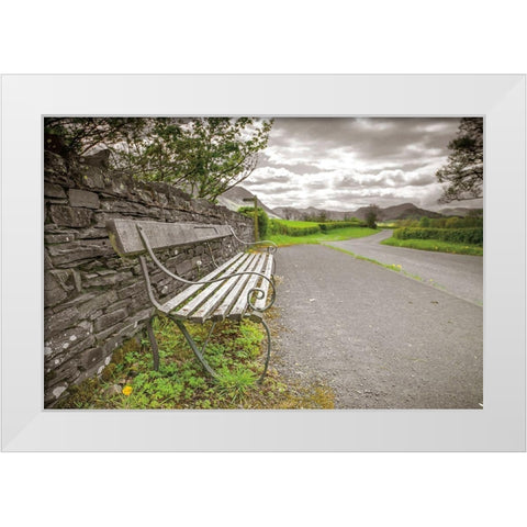 Lake District White Modern Wood Framed Art Print by Frank, Assaf