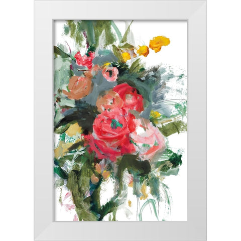 Cotton Candy White Modern Wood Framed Art Print by Harwood, Jennifer
