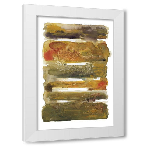 Dreaming Ochre II White Modern Wood Framed Art Print by Pasion, Wani