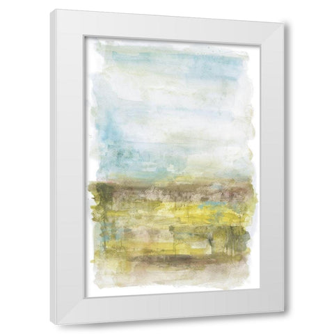 Into the Wide Blue White Modern Wood Framed Art Print by Pasion, Wani