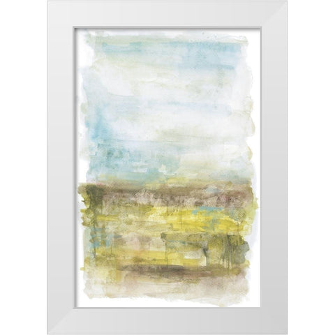 Into the Wide Blue White Modern Wood Framed Art Print by Pasion, Wani