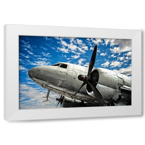 Looking Upward White Modern Wood Framed Art Print by Smith, Ken