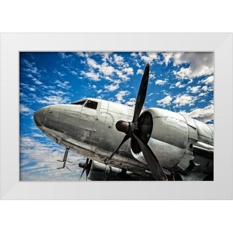 Looking Upward White Modern Wood Framed Art Print by Smith, Ken