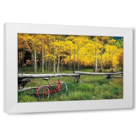 Red Cruiser White Modern Wood Framed Art Print by Smith, Ken