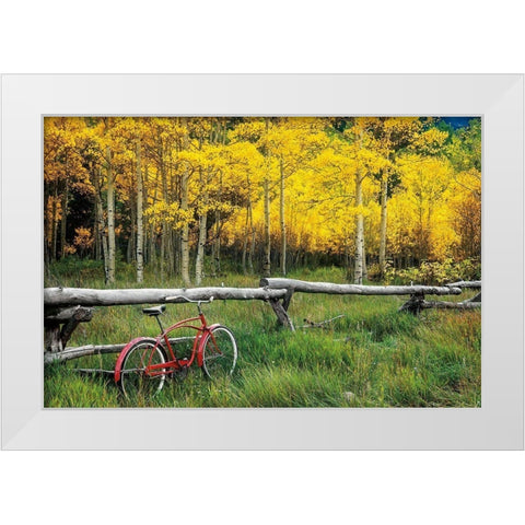 Red Cruiser White Modern Wood Framed Art Print by Smith, Ken