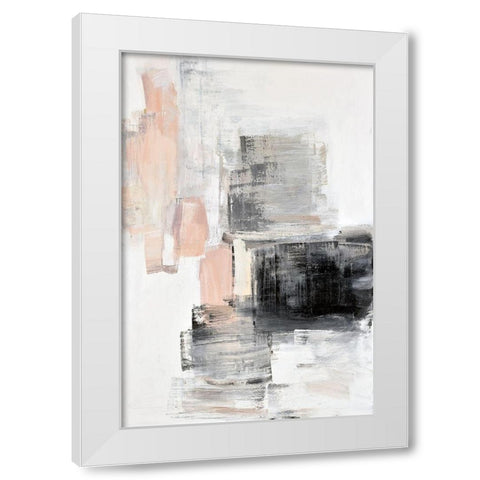 Peaches I White Modern Wood Framed Art Print by Snow , Aerial