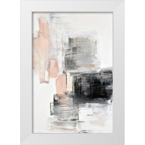Peaches I White Modern Wood Framed Art Print by Snow , Aerial