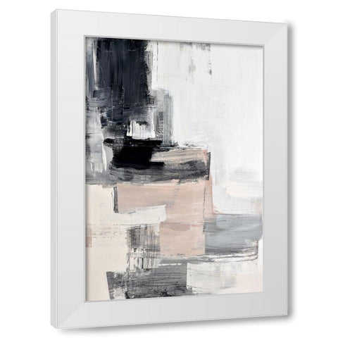 Peaches II White Modern Wood Framed Art Print by Snow , Aerial