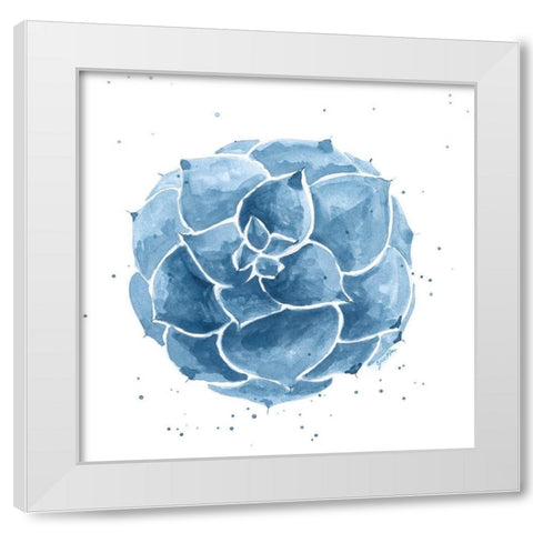 Midnight Succulent I White Modern Wood Framed Art Print by St.Amant, Yvette