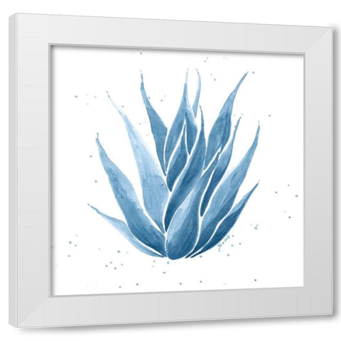 Midnight Succulent II White Modern Wood Framed Art Print by St.Amant, Yvette
