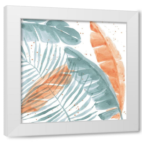 Palm Party III White Modern Wood Framed Art Print by St.Amant, Yvette