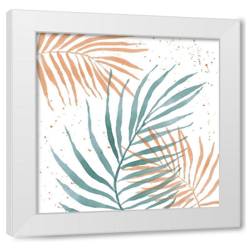 Palm Party IV White Modern Wood Framed Art Print by St.Amant, Yvette