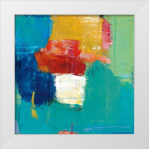 Reflection White Modern Wood Framed Art Print by Carstensen, Amy Leigh