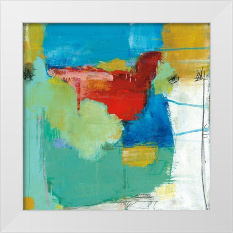 Clarity White Modern Wood Framed Art Print by Carstensen, Amy Leigh