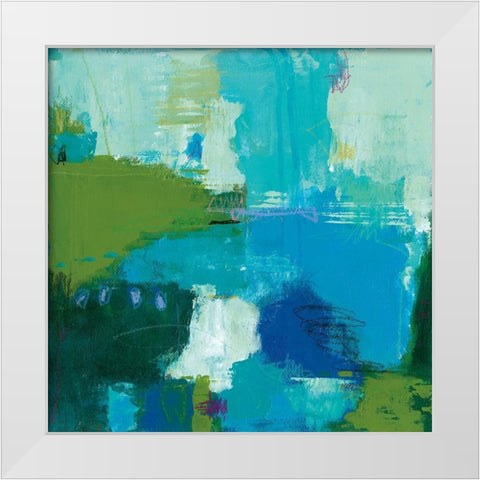 Constellation White Modern Wood Framed Art Print by Carstensen, Amy Leigh
