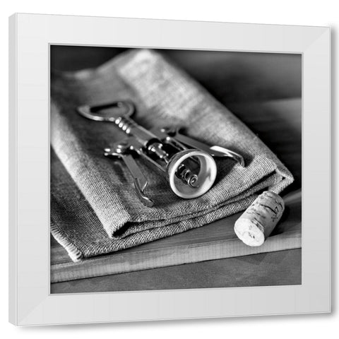 Corks I White Modern Wood Framed Art Print by Frank, Assaf