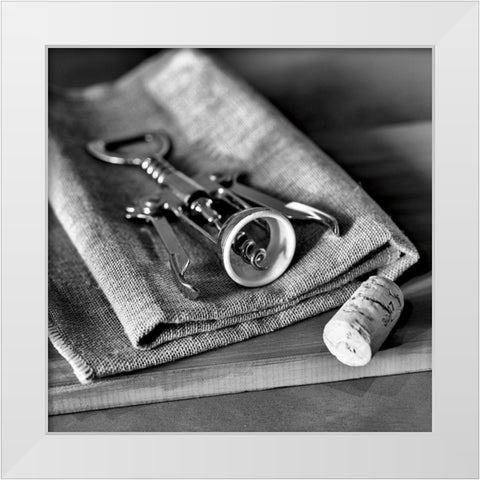 Corks I White Modern Wood Framed Art Print by Frank, Assaf