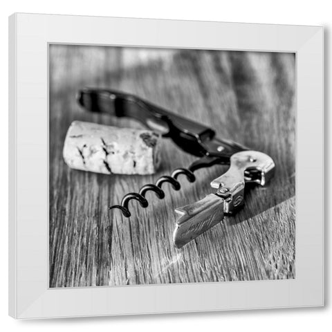 Corks III White Modern Wood Framed Art Print by Frank, Assaf