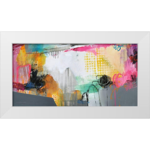 While I Was Waiting White Modern Wood Framed Art Print by Barnes, Natasha