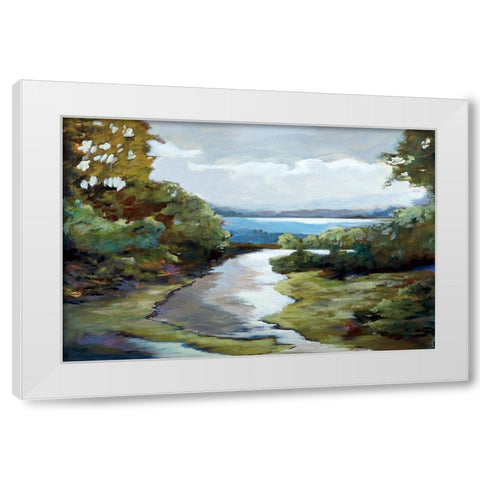 Evenings Promise White Modern Wood Framed Art Print by Buckley, Mary Parker