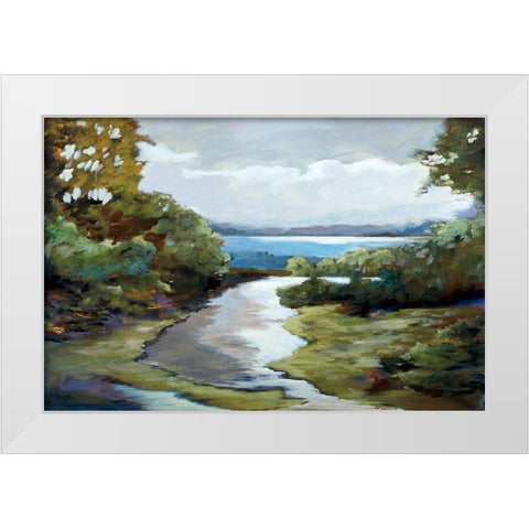 Evenings Promise White Modern Wood Framed Art Print by Buckley, Mary Parker
