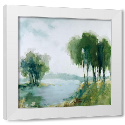 Summer Colors White Modern Wood Framed Art Print by Ellens, Jacqueline